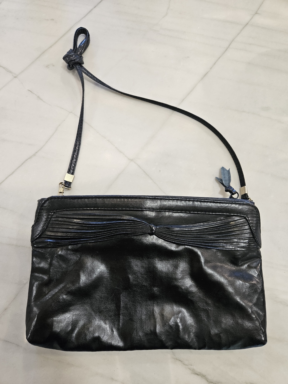 Vintage 1970s "Nite-Lites" by Holiday Fair Inc. Black Evening Shoulder Bag